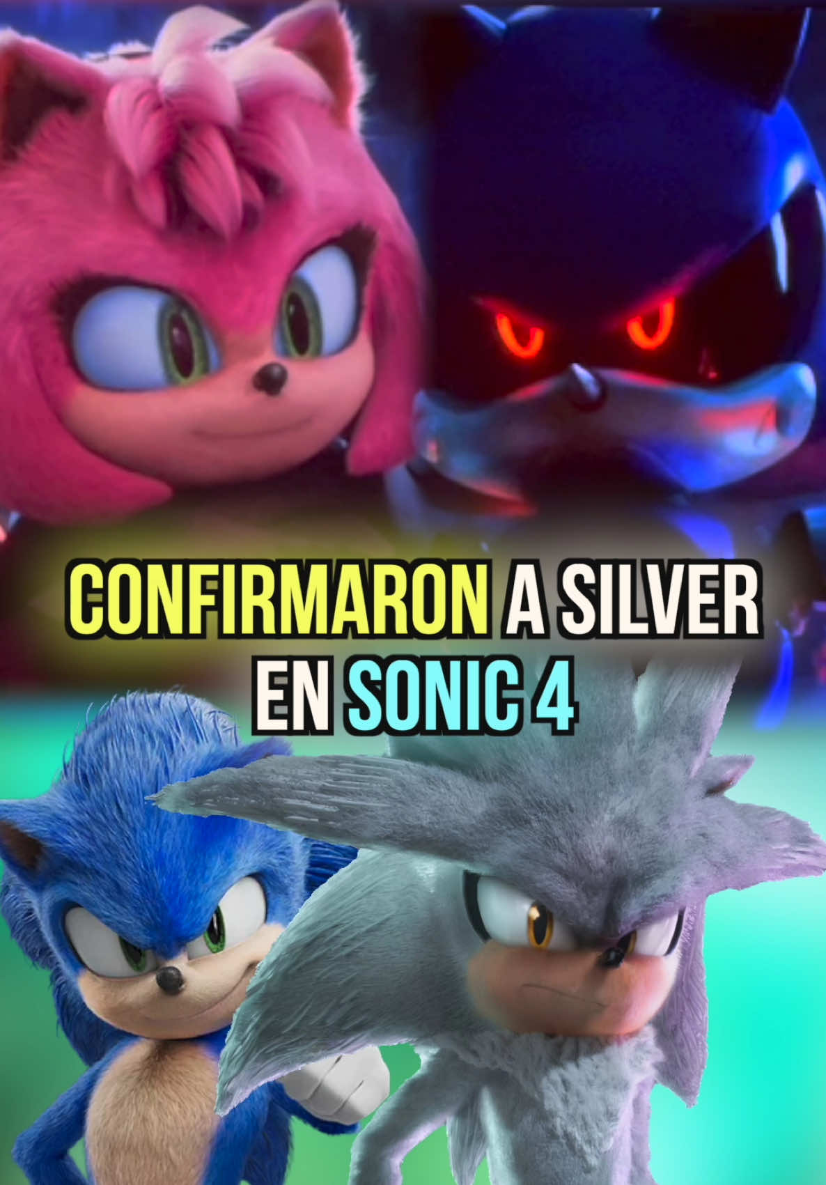 AMY ROSE y METAL SONIC Confirmaron a SILVER en SONIC 4 #Sonic #sonicthehedgehog #amy #amyrose #metalsonic #silver #robotnik #sega #nintendo #shadow 