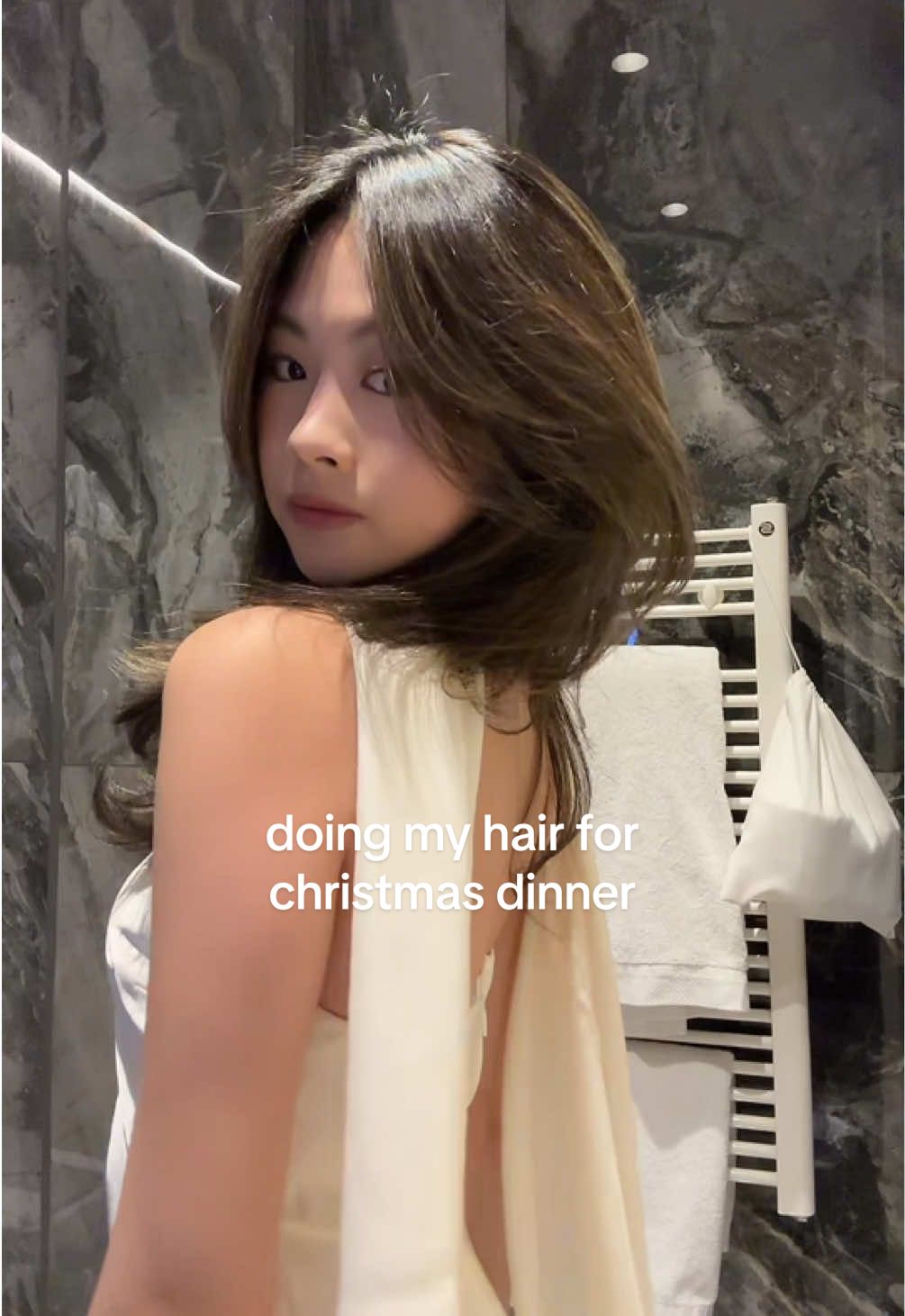 grwm for christmas dinner hair edition #grwm #grwmhair 