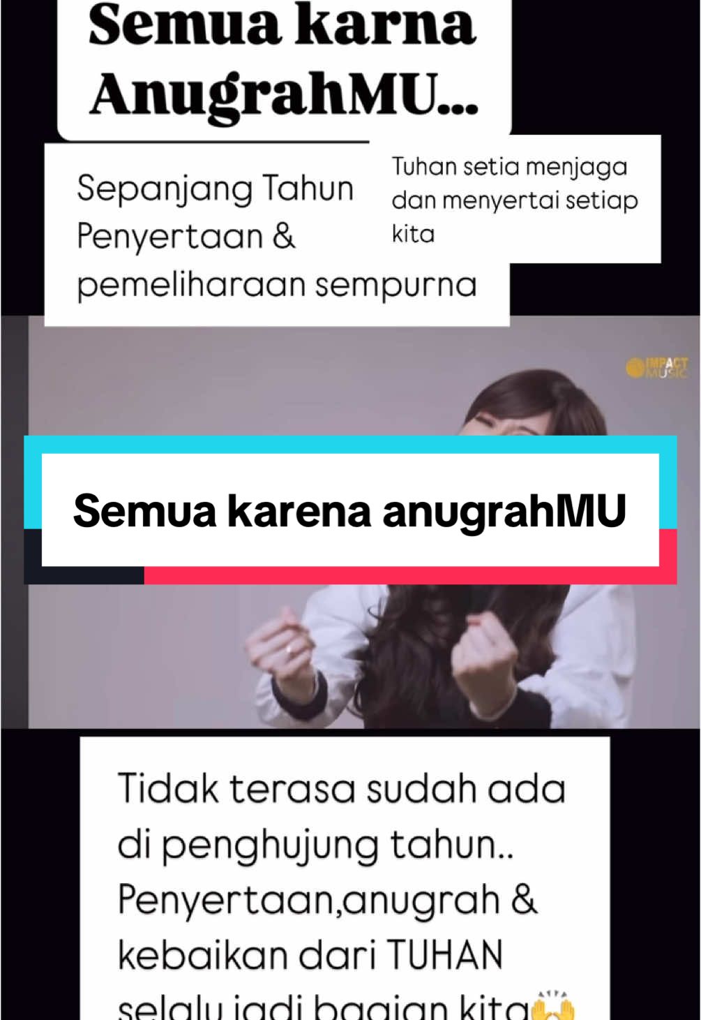 Semuaaaa karna anugrahMU 🙌🙌🙌 #semuakarnaanugrahnya #lagurohanikristen🙏😘😇🕊️✝️ #สโลว์สมูท #perkataan #praseandworship #pujianpenyembahan #lagurohanikristen #praseandworship #musikindonesiadispotify #ndc_music #anugrah 