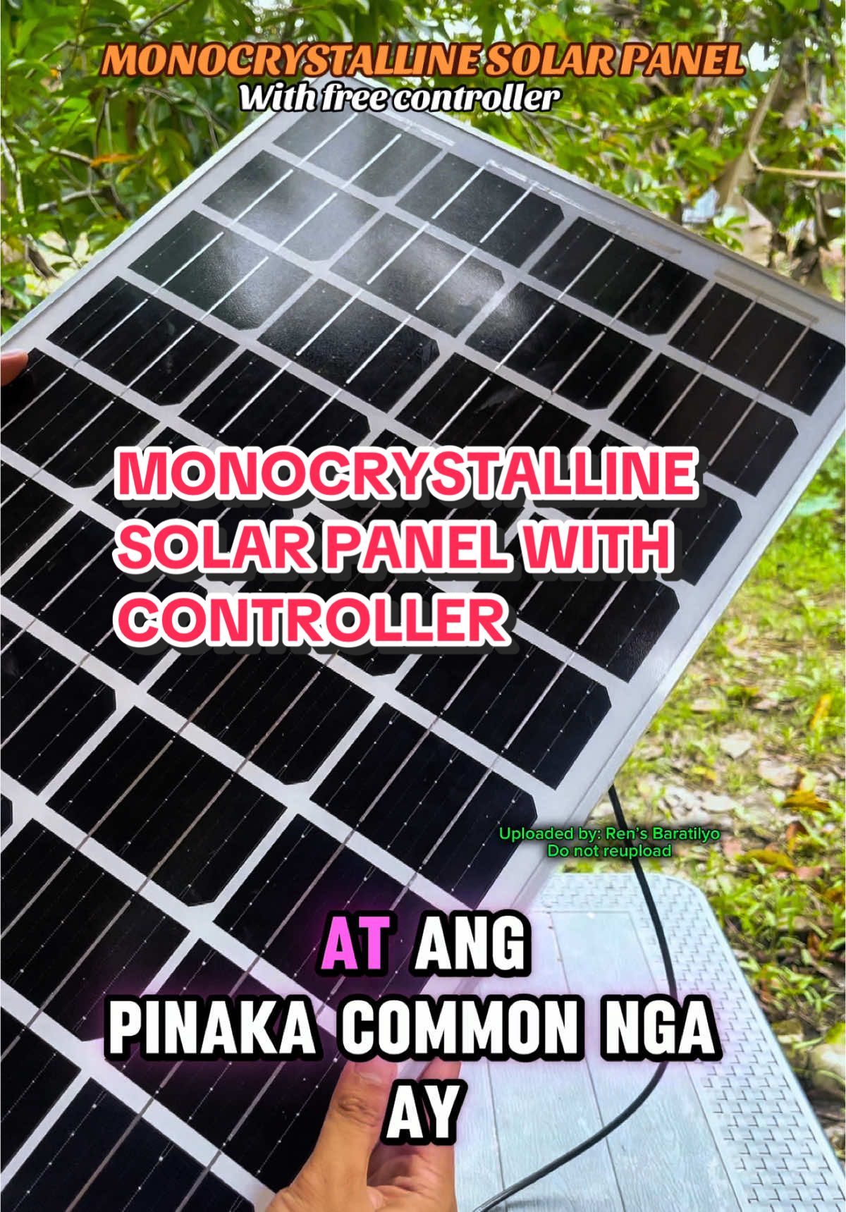 Bumili ako ng tatlong monocrystalline solar panel sa iba’t ibang seller. Gusto ko matry at magawan ng video isa-isa para malaman nyo kung sino ang legit seller. Ito ang una, abangan nyo yung dalawa Kong upload para sa dalawa pang seller.  #solarpanel #monocrystalline #monocrystallinesiliconesolarpannel #solarpanelwithcontroller #affordablesolarpanels #solargenerators #offgridsolarsetup 
