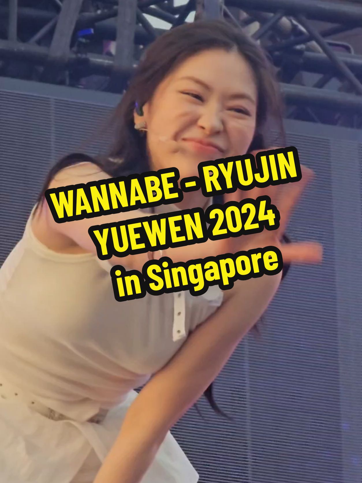 WANNABE - RYUJIN Focus~~ 😸 มุมดีมาก 😳 #YuewenMusicFestival #itzy #itzyinsg 