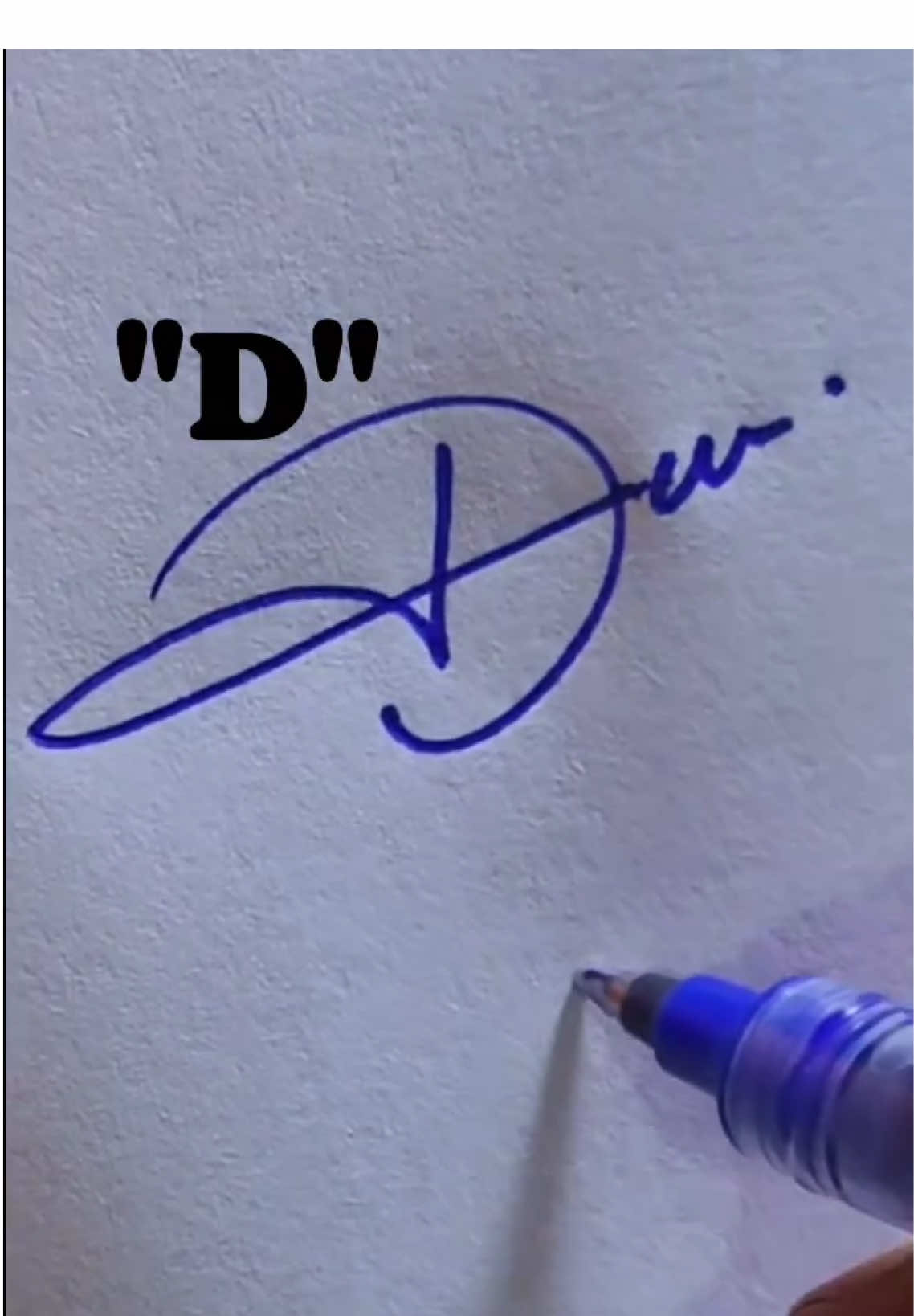 Signature style of Letter D #signature #howtodraw #handwriting #calligraphy 