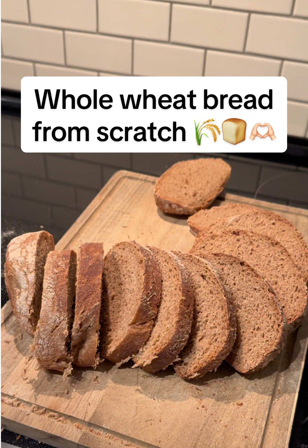 Replying to @<☆•Yølånđi•☆> here’s the whole wheat version omggg 🥹😋🫶🏻🤤🍞 #wholewheatbread #homemadebread 