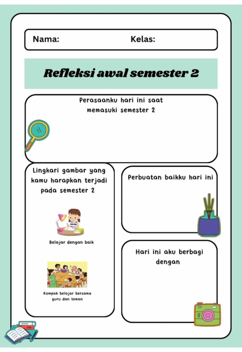 Yuk persiapkan kegiatan awal semesetr 2 Fase A dengan Refleksi awal semester Bapak Ibu guru 🙌🏻🇮🇩❤️ #refleksiawalsemester2 #sd #sekolahdasar #anaksd #gurukelas1 #gurukelas2 #guru #gurusd 