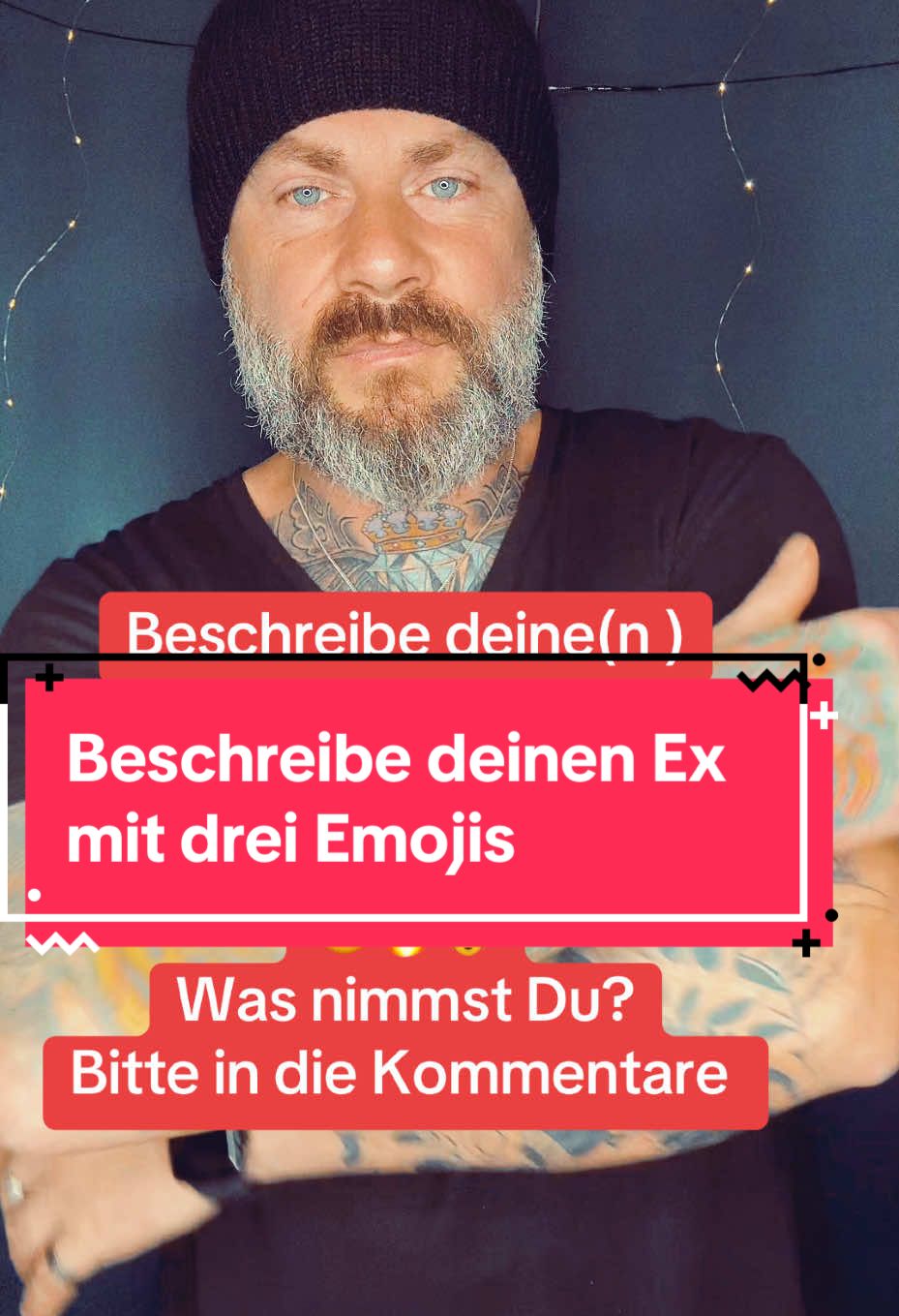 Beschreibe deine(n ) Ex Partner(in) mit drei Emojis Meine wären: 🤥🔥🫅 Was nimmst Du? Bitte in die Kommentare 