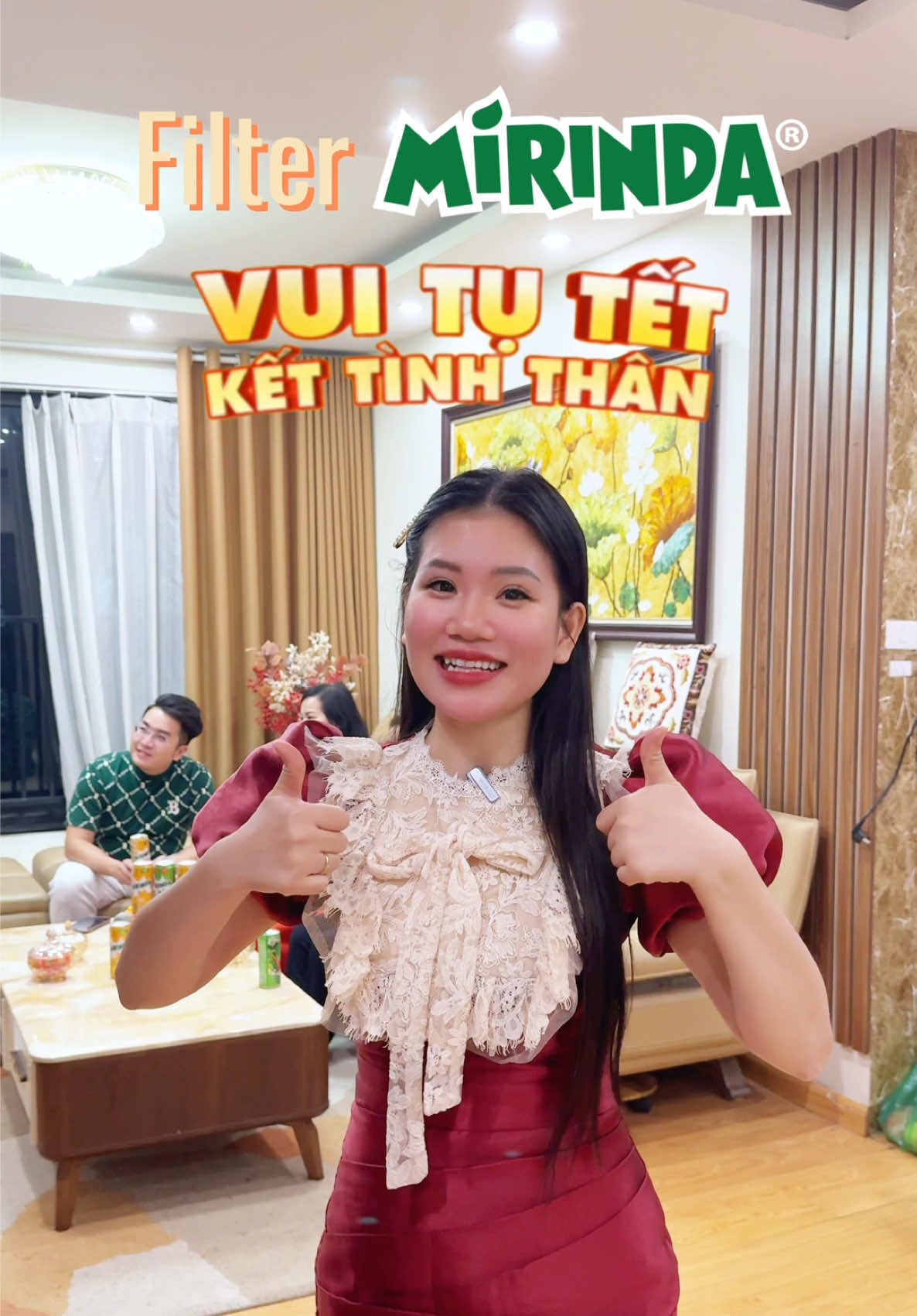 Nhà tui năm nay Tụ Tết vui lắm à nha #MirindaVuiTuTet @Mirinda Việt Nam #Mirinda #VuiTuTet #KetTinhThan