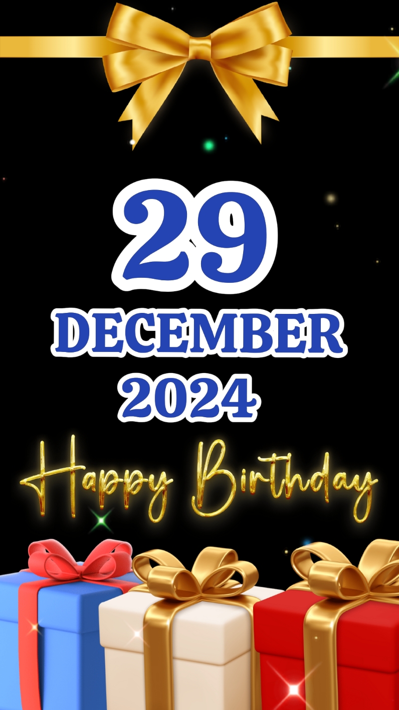 Birthday Template 29 December 2024 #birthday #happybirthday #happybirthdaytoyou #birthdaytemplate #happybirthdaywishes #fypシ #trend #viral 