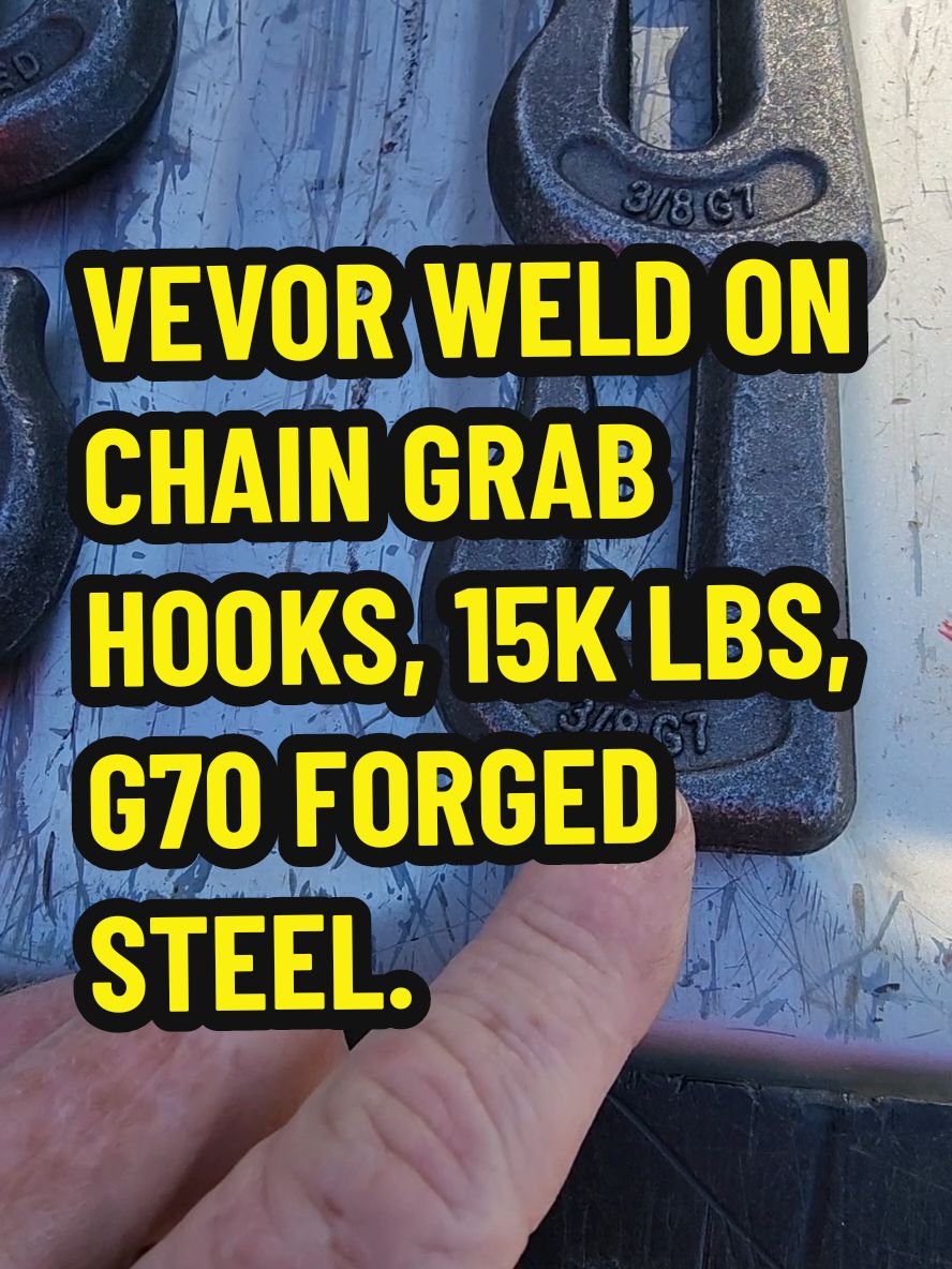 VEVOR WELD ON HOOKS, 3/8