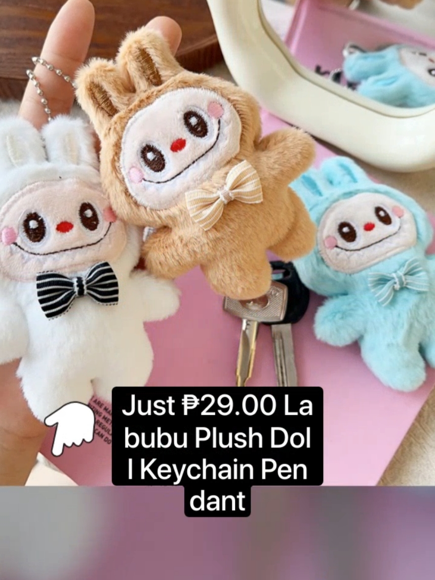 👆ORDER NOW!👆Just ₱29.00 Labubu Plush Doll Keychain Pendant #dollkeychain #labubukeychain #keychain 