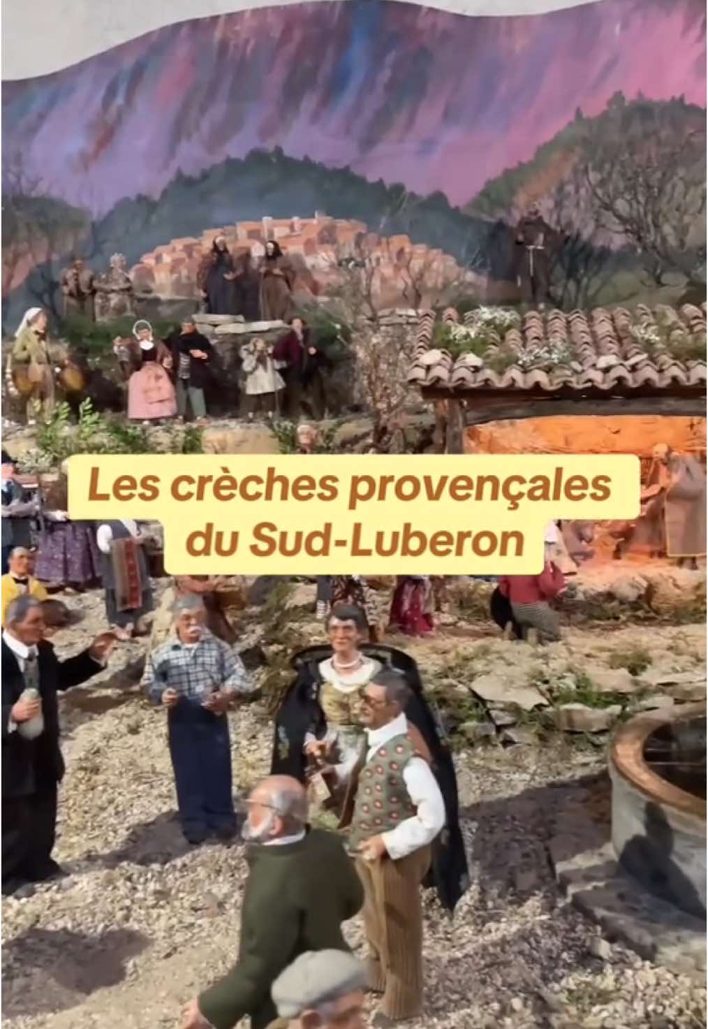 Découvrez les crèches provençales de Grambois et de La Bastide des Jourdans 💫 Félicitations pour ce magnifique résultat demandant des heures de travail ! 👏  #SudLuberon #Grambois #LaBastideDesJourdans #Vaucluse #Luberon