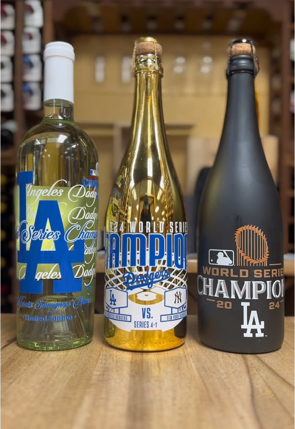 Continue to celebrate your World Series #Dodgers victory with these awesome collectable wine bottles! available in store and online at Liquorama.net! We are less than 90 days away from opening day!!!  #LA #Losangeles #ladodgers #losangelesdodgers #boysinblue #itstimefordodgerbaseball #dodgerbaseball #WorldSeries #champs #champions #trending #tiktok #liquorama #upland 