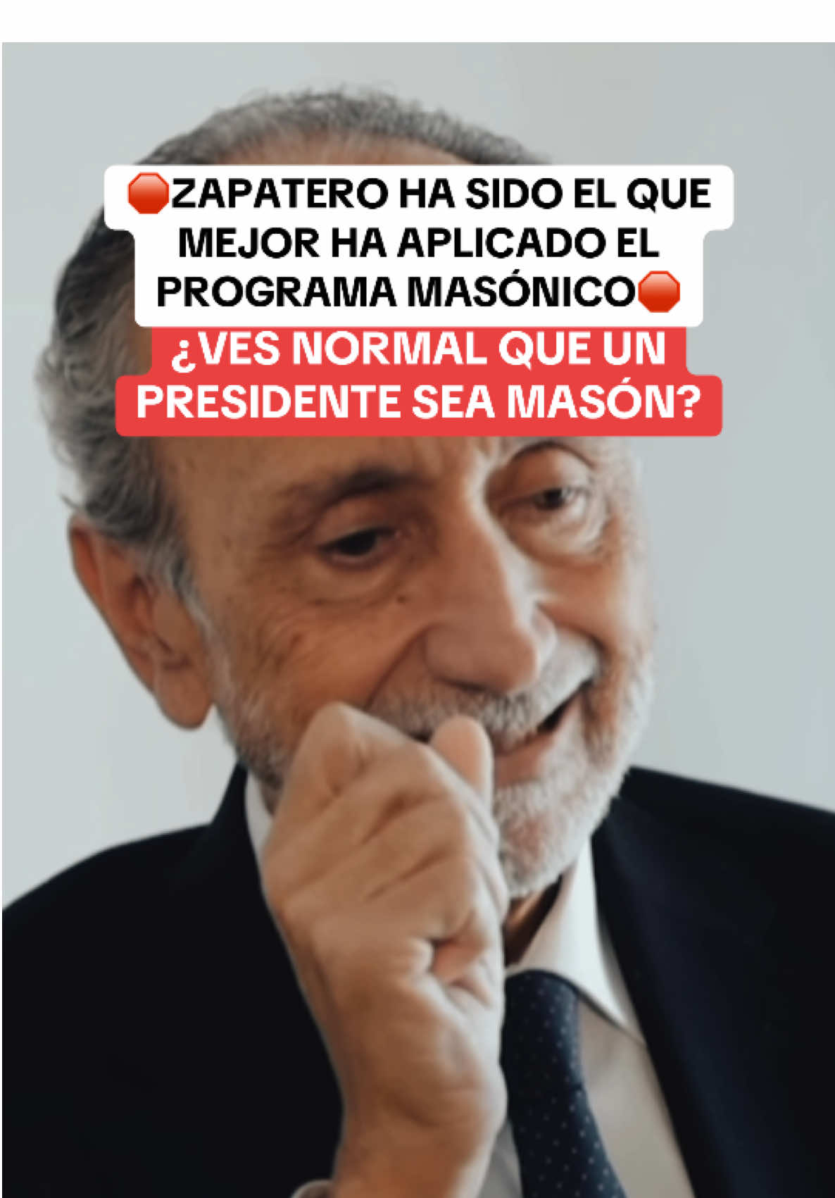 Jose Luis Rodríguez Zapatero ha sido el que mejor ha aplicado el manual masónico en España, así lo afirma uno de los historiadores más reconocidos de España. #historiador #españa #historia #politicos #presidente #mason #masoneria #relacion #control #programa #viral #parati 