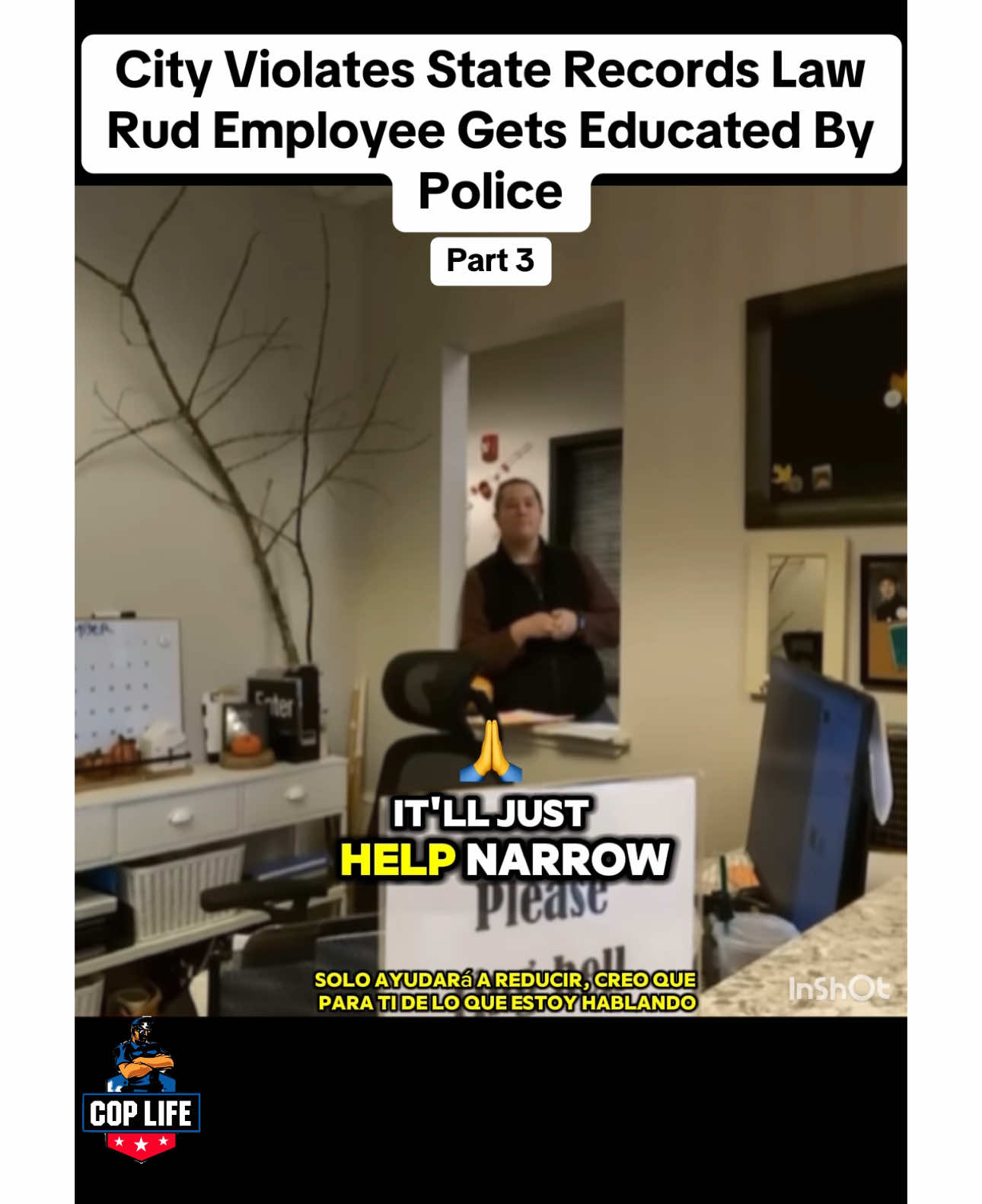 City Violates State Records Law Rud Employee Gets Educated By Police | part 3 | #lawenforment #police #cops #rights #city #violated #rud #employee #officersoftiktok #officer #copsoftiktok 