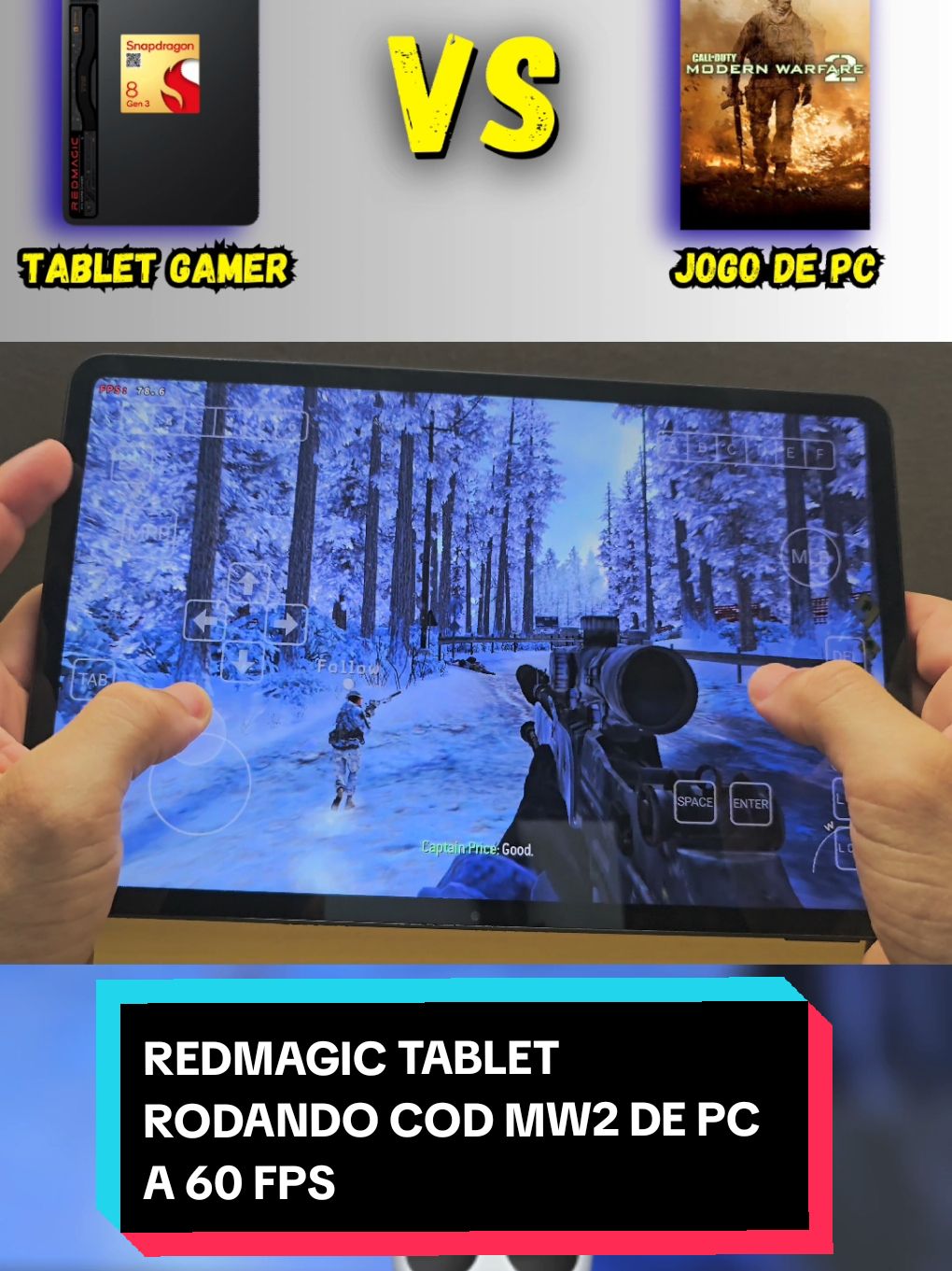 REDMAGIC TABLET com 16 gb de RAM rodando COD MW2 de PC a 60 FPS 💥💀💀 #codmw2 #callofduty #fy #fyp #fypviral #redmagictablet #redmagic #fyyyyyyyyyyyyyyyy #fyappppppppppppppppppppppp  #tabletandroid #codmw 