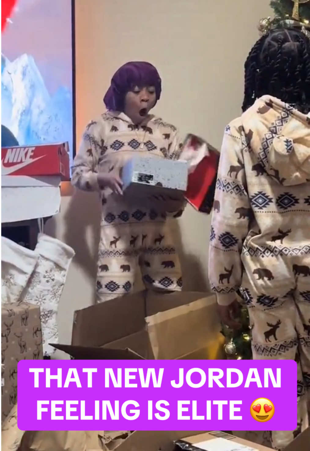 This is REALLY what it’s all about 🎁 @Kara #gifts #christmas #xmas #jordan #airjordan #shoes #sneakers #fashion #kidsoftiktok #parents #family #wholesome 