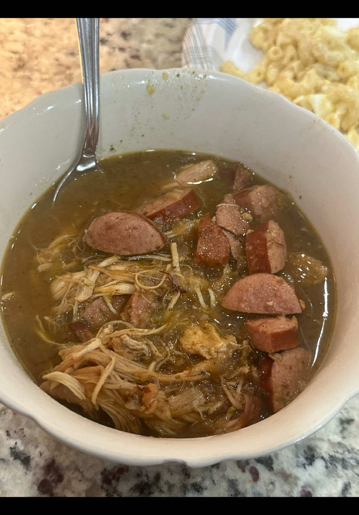 Chicken & Sausage Gumbo #cajun #louisiana #louisianafood #gumbo #chicken #sausage #cajunfood #dirtysouth #comfortfood