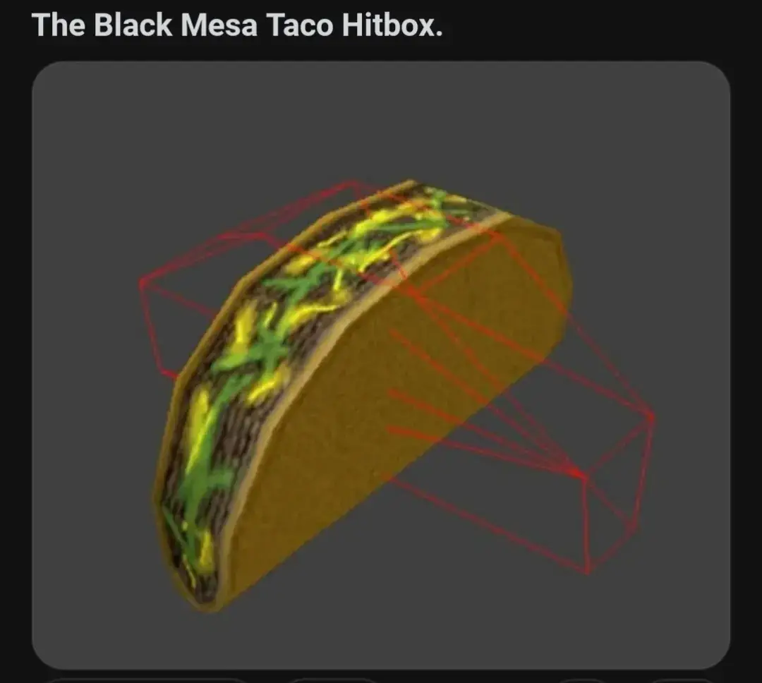 Black Mesa Taco Hitbox. #halflife #blackmesa #source #lobotomycore 