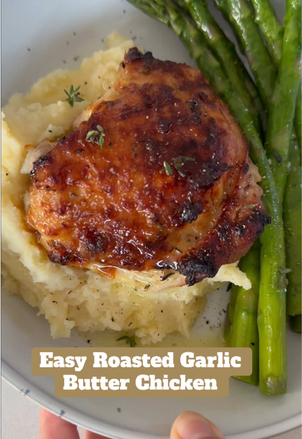 Easy Roasted Garlic Butter Chicken — I’m counting down my most viral family dinners and this one comes in at number 4!   If you’re looking for an easy dinner with minimal prep, you’ll love this roasted garlic butter chicken. It’s made using economical and easy-to-cook chicken thigh cutlets, and my family absolutely loves this recipe. I serve it with mashed potatoes, which I batch cook and freeze for when I need them, along with some simple steamed greens. The chicken is coated in a garlic butter marinade and then popped in the oven with a little chicken stock, which keeps it tender and creates the most delicious sauce. It’s comforting, low fuss, and requires minimal washing up. Try this one — you’ll love it! View the full recipe on my website (link in bio).  #chicken #Recipe #easydinner #roastedchicken #garlicbutter #EasyRecipe #mumswhocook #familydinner #DinnerIdeas #dinnerinspo #recipe #realisticdinner #weeknightdinner #quickdinner 