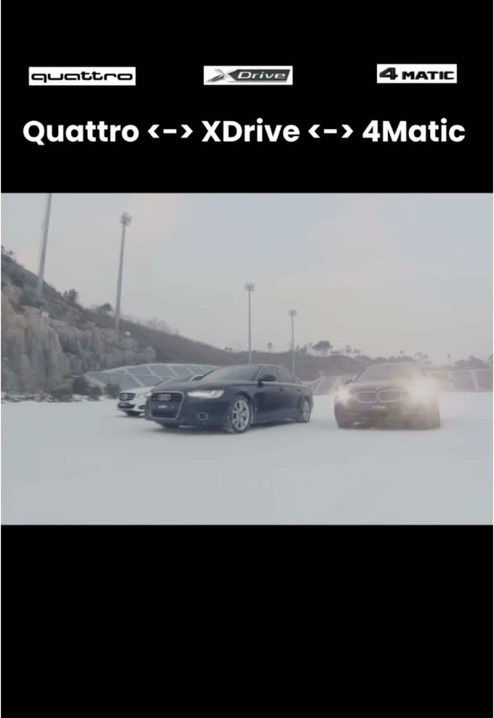 Wer ist der König der Allradsysteme? - #quattro #xdrive #4matic #awd #allrad #schnee #test #audi #bmw #mercedes