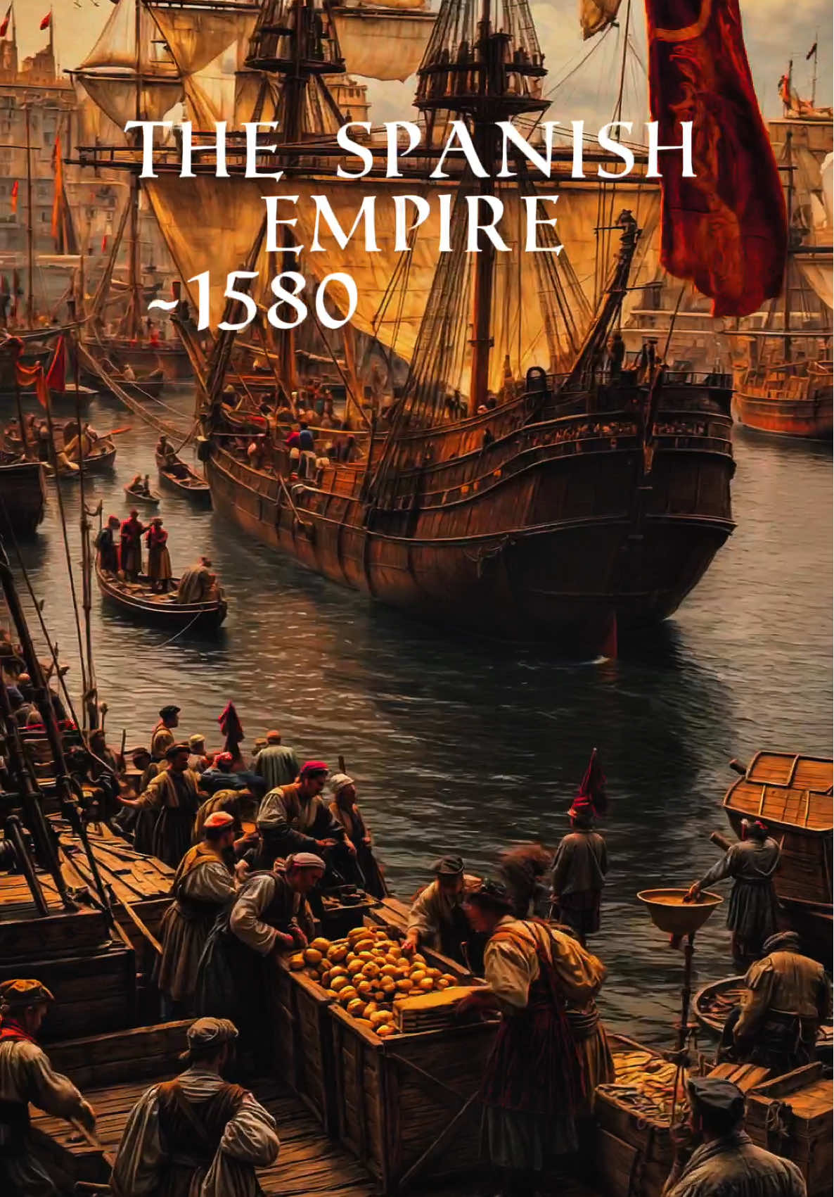 In 1580, the Spanish Empire was at its peak, ruling as the first truly global superpower. Under King Philip II, Spain controlled vast territories: much of Europe (including Portugal in a personal union), the Americas, parts of Africa, and Asia through its trade routes. It was the “Empire where the sun never sets,” fueled by New World silver, a dominant navy, and an ambitious vision of Catholic unity. But beneath the glory, cracks of overextension and financial strain were beginning to show, hinting at future challenges. #history #historytok #Ai #Film #spain #spanishempire #empire 