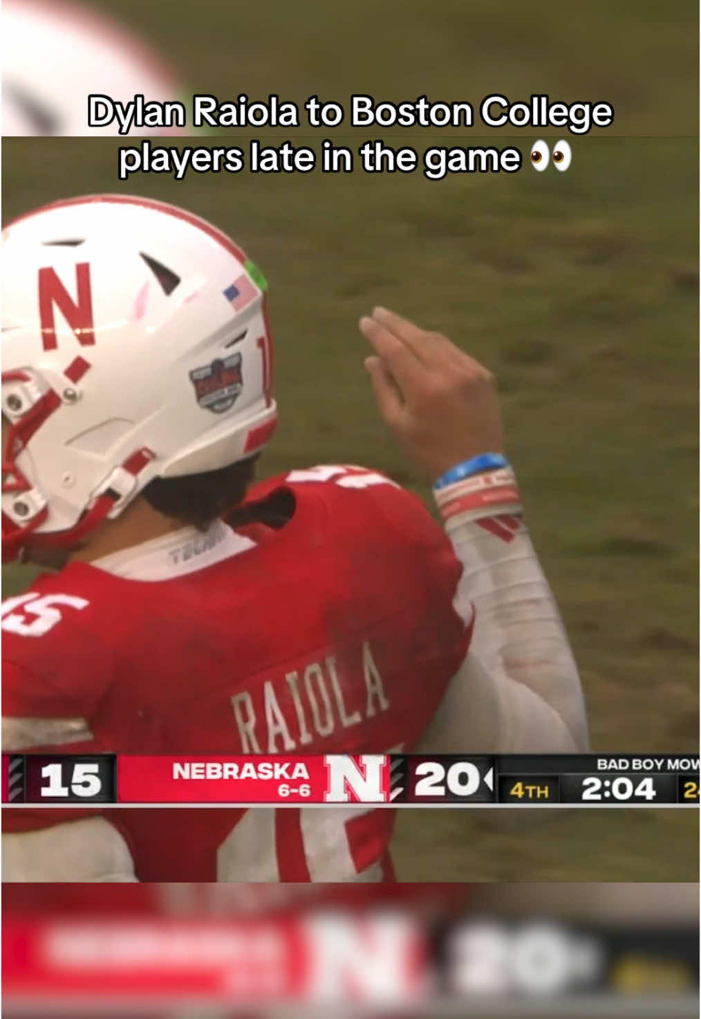 #nebraska #dylanraiola #cfb #cfbpostseason #bostoncollege 