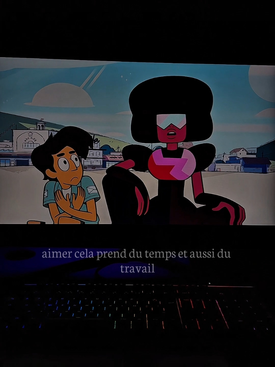 aimer cela prend du temps aussi du travail... #anime #stevenuniverse #animeedit #sad #citation 