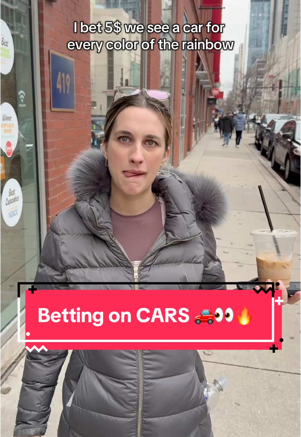 Betting on car colors in Chicago…👀🚗🚙🚕🔥 #bet #challenge #bettok #handshakebets #couple 