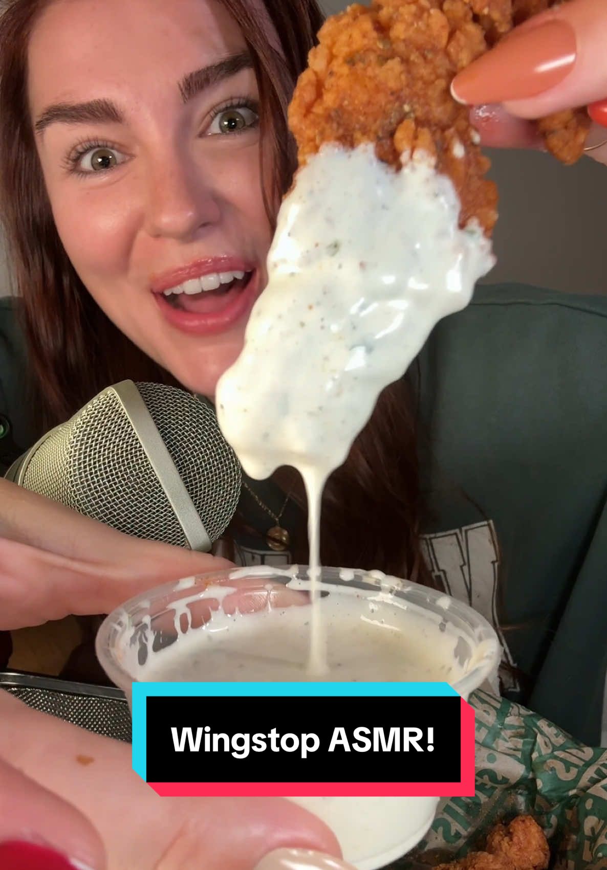 Wingstop ASMR! #Foodie#mukbang#asmr#wingstop