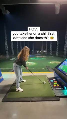 She sent it out of the park 😳 (via @ilona_stubley) #topgolf #golf #golftok #date 