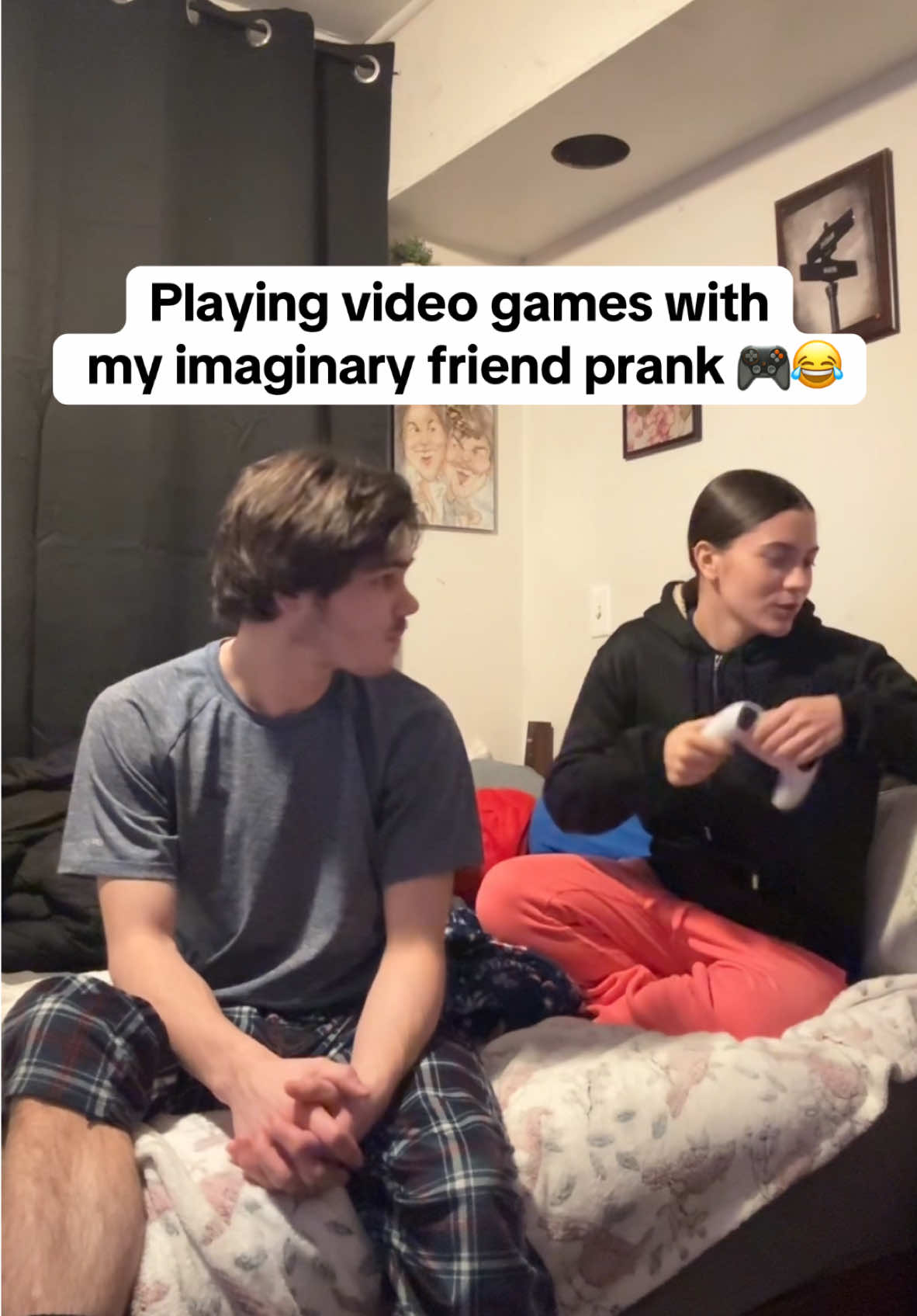 why did he try taking larry’s controller 💀😂 (NEW YT VID LINKED IN BIO🫢) #couplecomedy #foryou #foryoupage #ramfam #fyp #comedytiktok #comedyvideos #couplestiktok #trend #couples #boyfriendprank #harmlessprank #coupleprank #pranks #prankwars #joke #couplegoals 