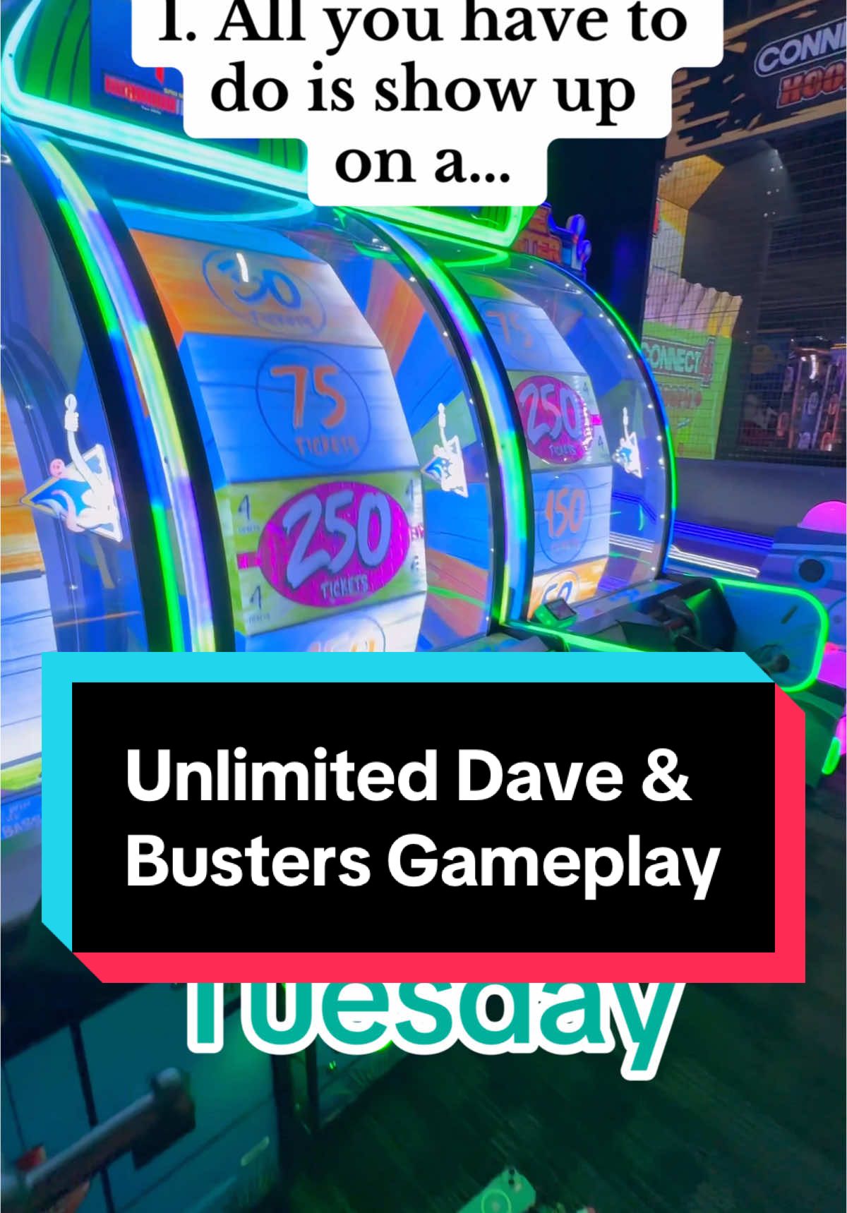 are you savin this one to do with your friends?🤔 Unlimited games at Dave & Busters 💰‼️🕹️ #daveandbusters #davenbusters #arcade #moneysavingtips #savingmoney 