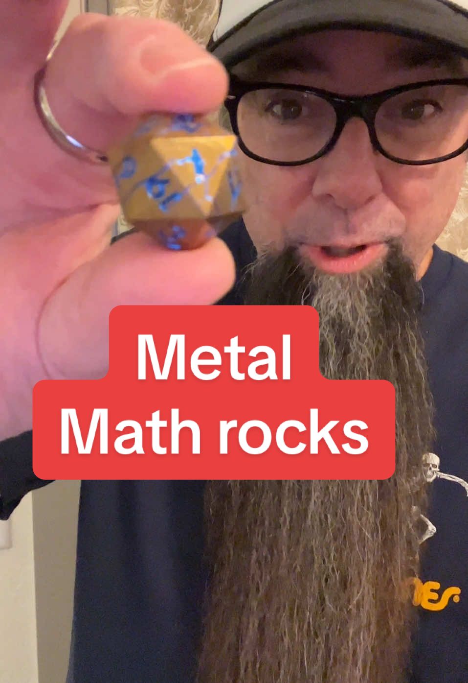 Metal Math Rocks!  RPG metal dice perfect for any game master campaign #metalrock #dnd #dndtiktok #dndtok #dnd5e #metaldice #dice #dungeonmaster #diceset #worthabuck 