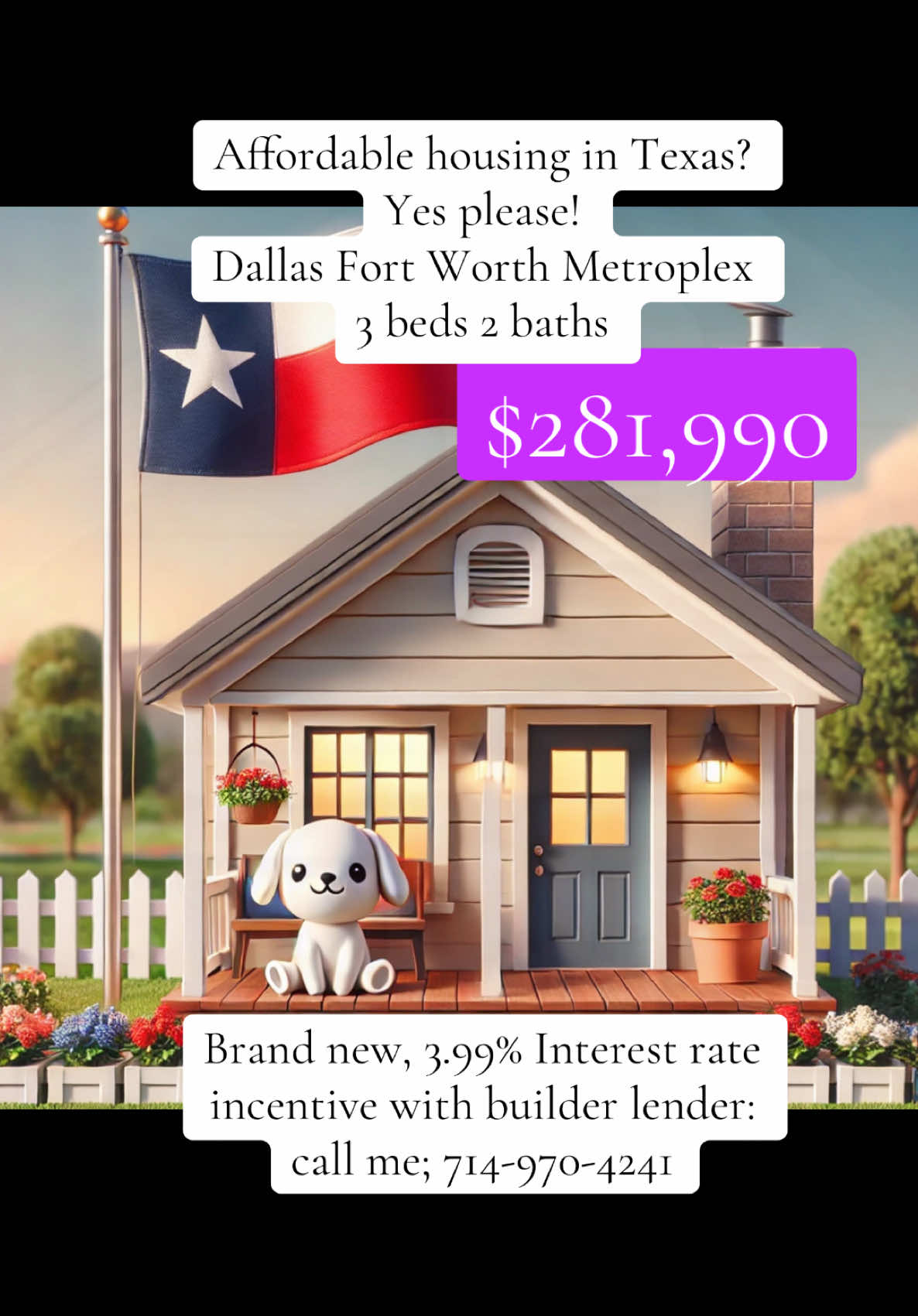 Affordable housing dallas Fort Worth and brand new! Interest rate incentive: 3.99% FHA (5.078% APR) or 4.99% Conventional (5.663% APR) with builder’s lender and approval. #fyp #sellingdallastexas #texas #affordablehousing