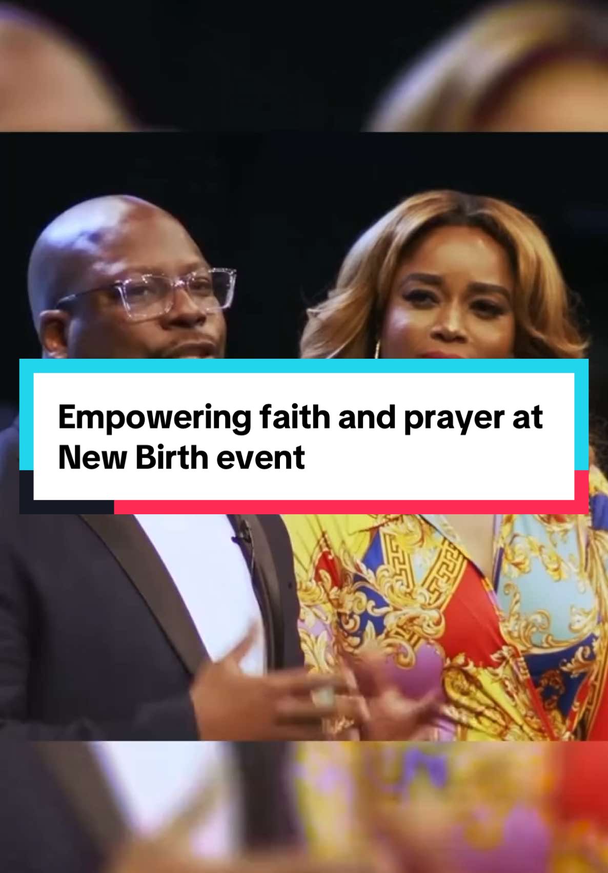 Empowering faith and prayer at New Birth event. #FaithGathering #PurposeDriven #SpiritualEmpowerment #PrayerMoment #CommunityInFaith