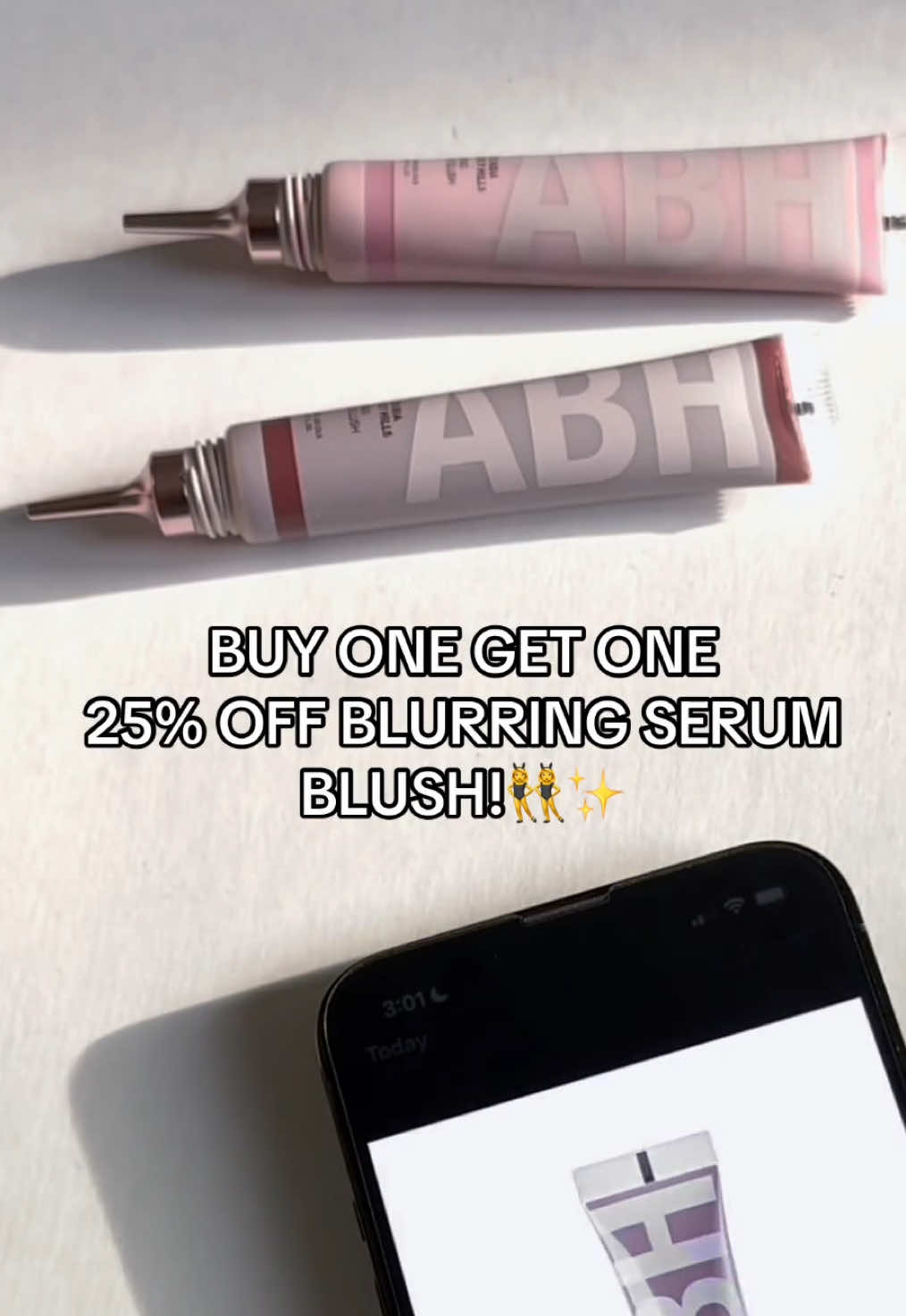 One Blurring Serum Blush is never enough! 💖 Don’t miss our Year End Sale—the final sale of 2024! Buy one, get one 25% off, plus up to 50% off your ABH faves. Snag these deals before they’re gone—sale ends Dec. 31st! 💫 #ABHBlush #AnastasiaBeverlyHills #makeuptok #glowuptips #glowingskin #glam #glowing #makeupbag #wintermakeup