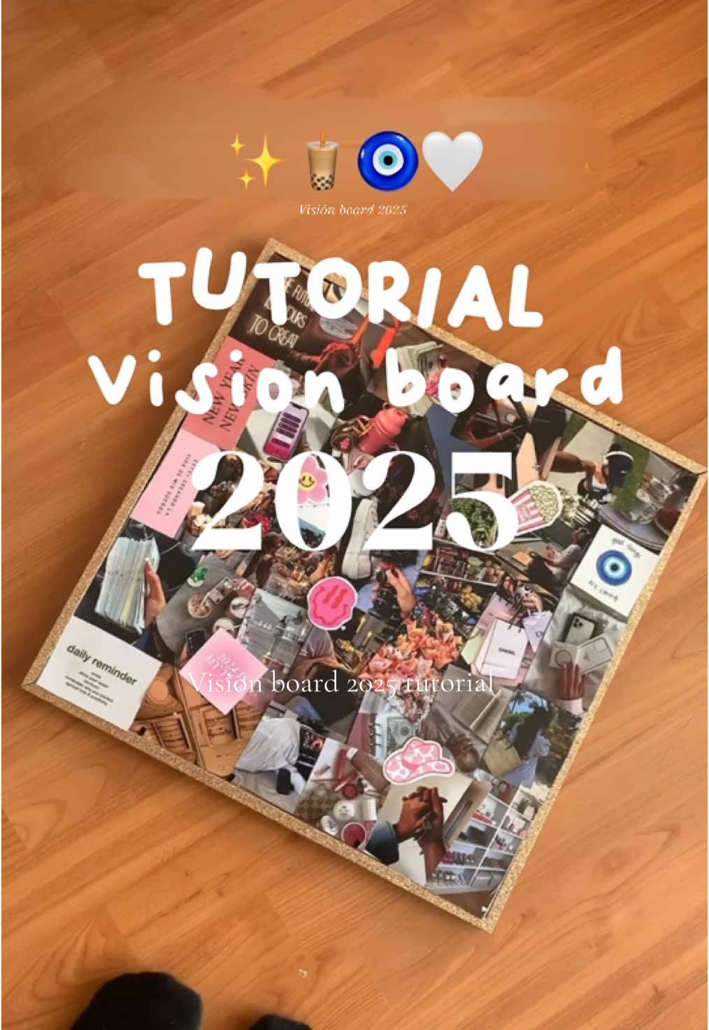 Vision board 2025 ✨ estás a tiempo de hacer tu vision board 2025 para tus metas y propósitos de año nuevo es una increíble idea 🌟 #visionboard #visionboard2025 #ideas #tutorial #inspiracion #tutorial 