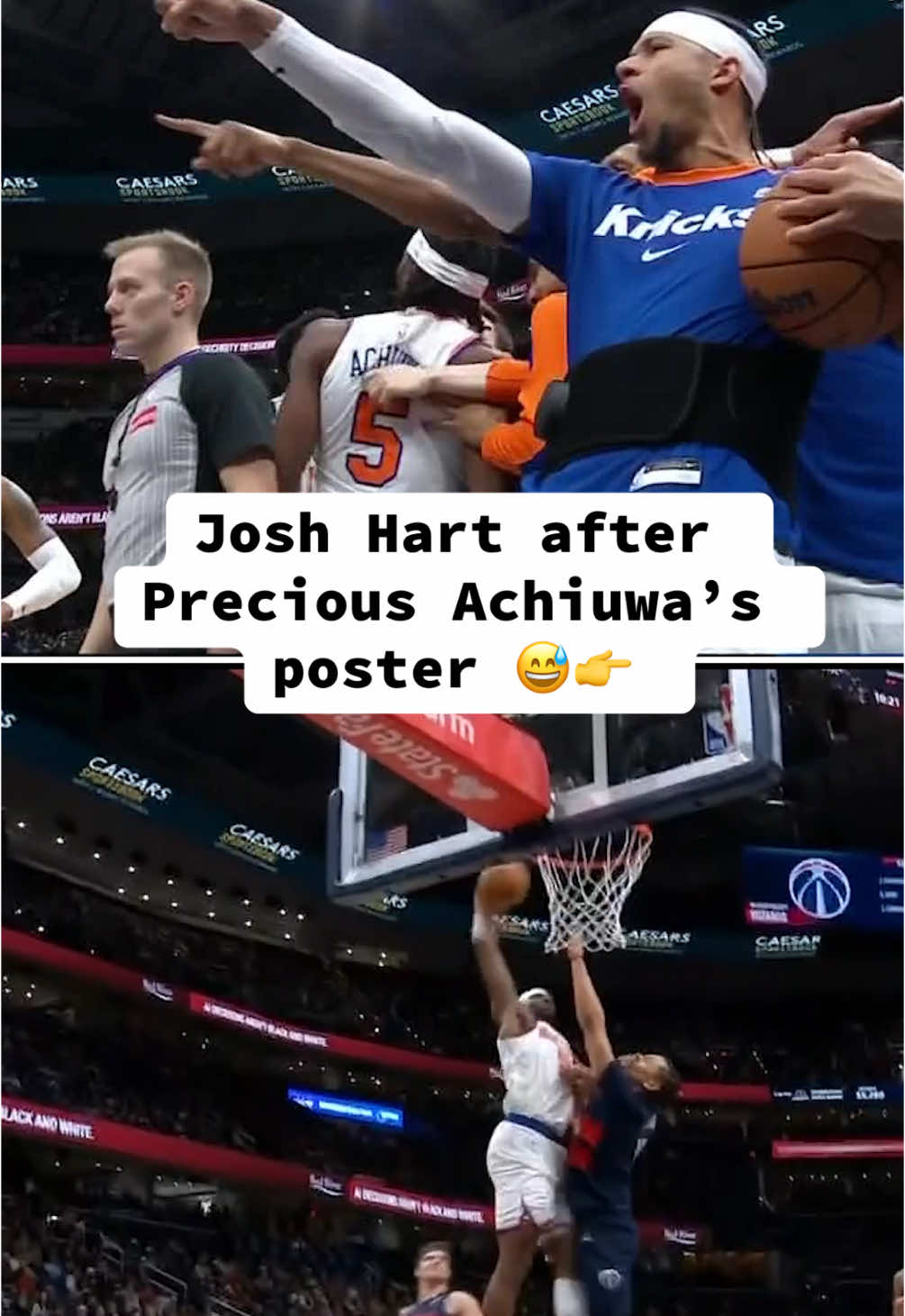 #knicks #dunk #joshhart #basketball 