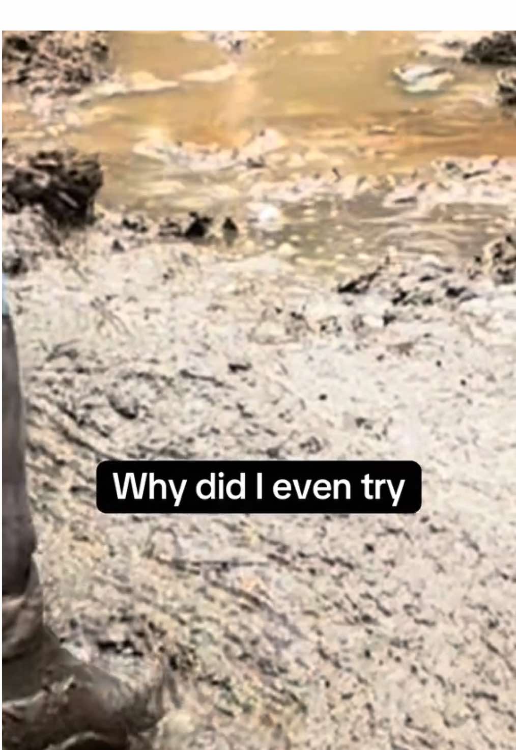 Enjoy this clip my daughter unknowingly took of me trying to accomplish clearing off the concrete feed pad for the cows..... I think it looks way better with all that work i put into it🤷🏻‍♀️😂 Jk.  #appalachia #mud #manure #farmlife #farmtok #cow #imjustagirl 