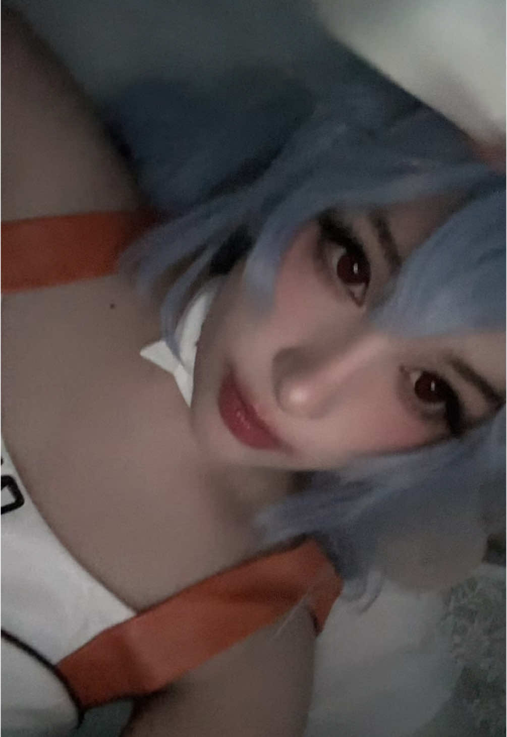 i was obsessed w this song in high school #cosplay #reiayanami #evangelion #fyp 