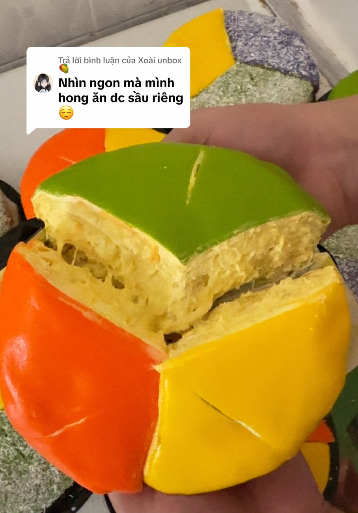 Trả lời @Xoài unbox🥭 Có nhiều người khum ăn được sầu riêng nhưng ăn được bánh sầu riêng đó bè, tại nó ngon 🤫 #banhcrepesaurieng #tiemcrepesauriengbaton #govap #xuhuong #viral 