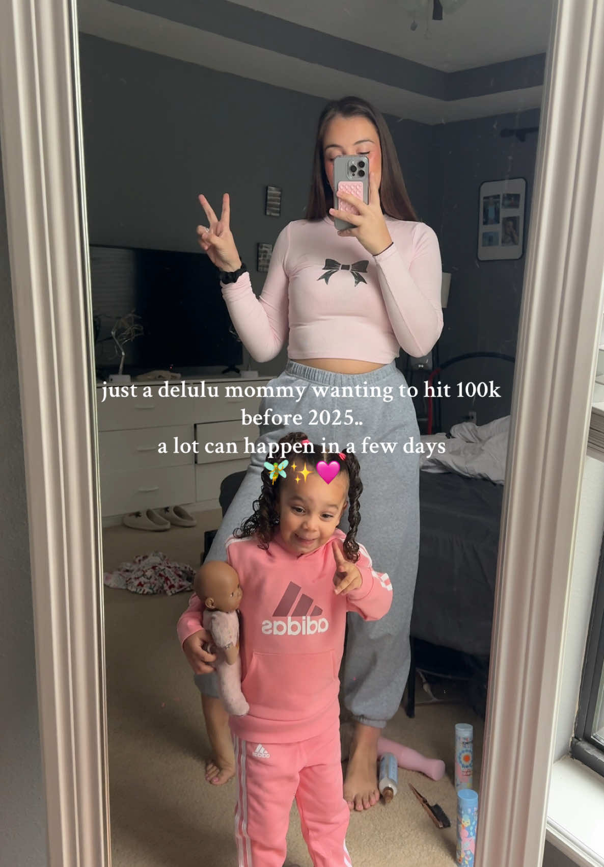 I love my little titkok fam & so grateful for this 🥹 #fyp #momlife #momtok #momof2 #MomsofTikTok #motherhood #smallcontentcreator #microinfluencertiktok 