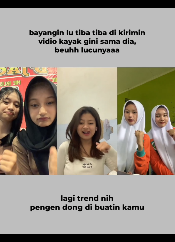 kalo di buatin kamu pasti lebih lucuu 😋  lagi trend nih yakali ga join 🗿 #inimfik #mfikstory #foryou  akun yang ada di vt 👇🏼  @chikagesya @aliaervin @alinnarummm 