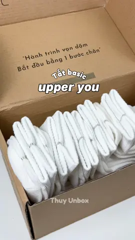 Tất vớ basic Upper You #tatvo #tattrang #tatcocao #tatnamnu #upperyou #tatupperyou  