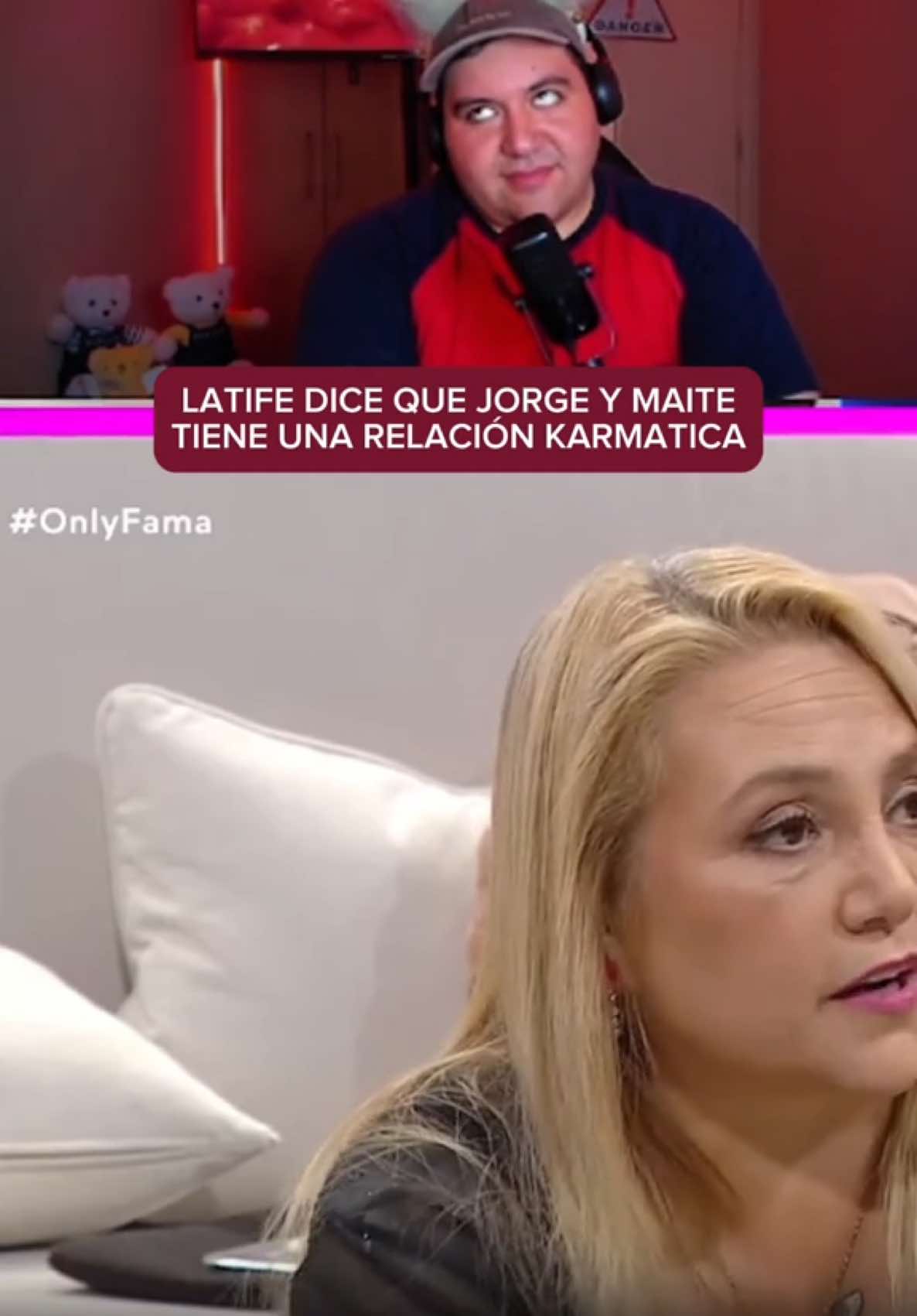 Latife dice que Jorge y Maite tienen una relación karmatica 🙄  #jorgevaldivia #maiteorsini #onlyfama #farandulachilena 