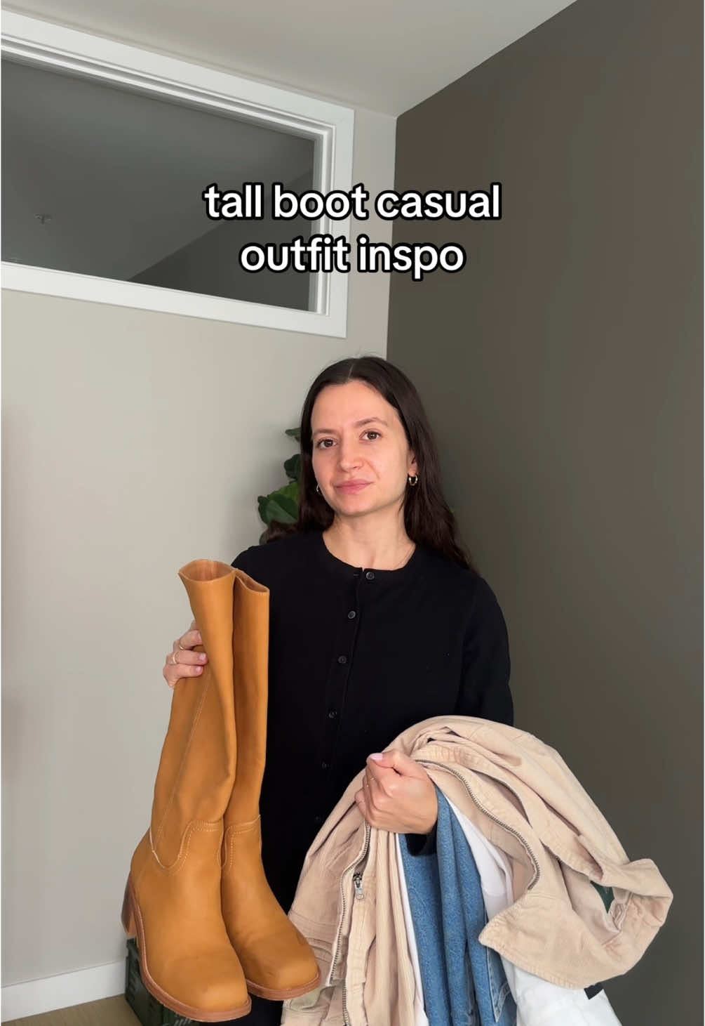 tall boot casual outfit inspo #outfitinspo #fryeboots #tallboots #boots #bootoutfits 