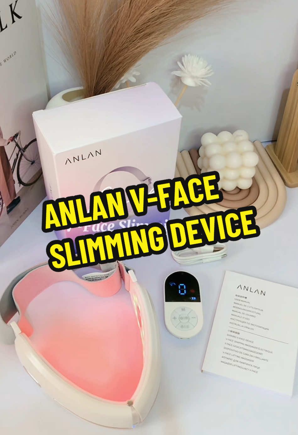 ANLAN V-Face Slimming Device 💙❤️ Available in my yellow basket! #anlan #anlanph #anlanfacedevice #anlanfacemassager #anlanvshape 