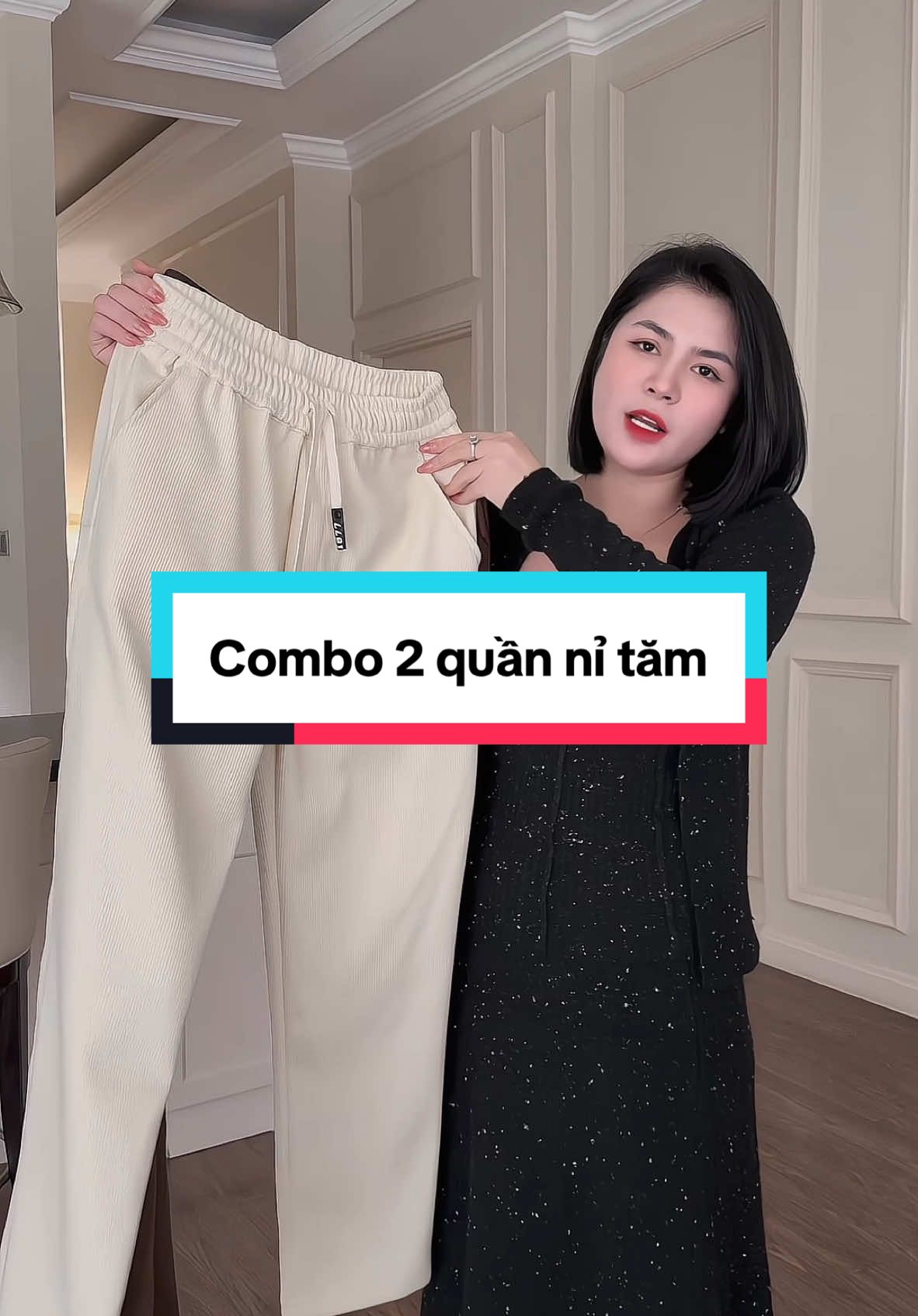 Combo 2 quần nỉ tăm dáng suông giá rẻ #trienchieudangyeu #review #quannitam 