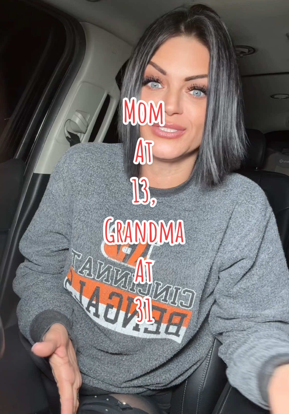 Replying to @Lisa pizza mom at 13, grandma at 13. #younggrandma #millennialgrandma #teenmom #youngmomsoftiktok #grandma #grandmaat31 #momat13 #teenpregnancy 