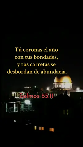 Tú coronas el año de bondades  papá Dios 