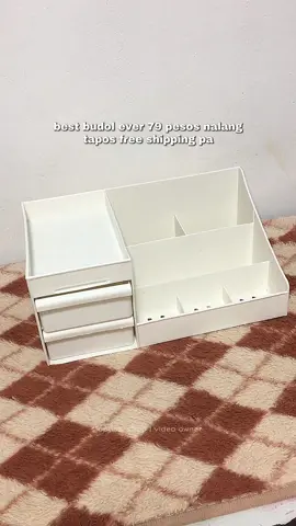 Aesthetic Large Capacity Makeup Storage/Organizer. #storage #storagebox #storageorganizer #organizer #fyp #foryou #fyppppppppppppppppppppppp #makeuporganizer #makeupstorage #organizerstorage #budolfinds #aesthetic 
